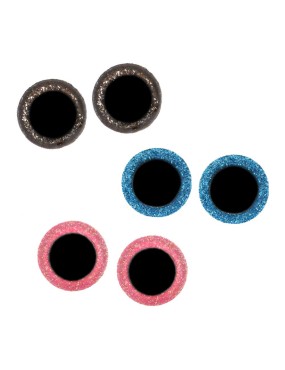 Opry Glitter animal eyes two-toned 8-18 mm - 3x60 pcs AST2