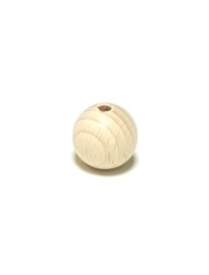 White Wood Bead 10 mm