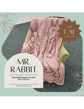 Mr. Rabbit Easter blanket Brown/Pink (pre-order)