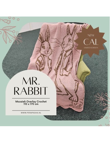 Mr. Rabbit Easter blanket Brown/Pink (pre-order)