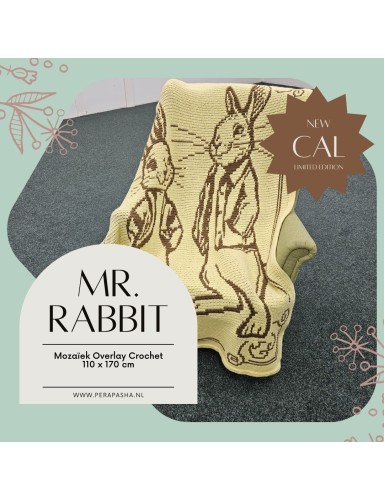 Mr. Rabbit Easter blanket Brown/Yellow (pre-order)