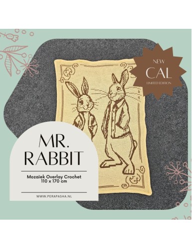 Mr. Rabbit Easter blanket Brown/Yellow (pre-order)