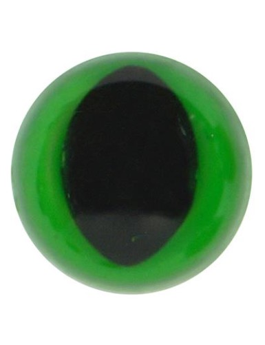 Durable Safety Eyes Cat Eyes 12 mm Green (5 pairs)