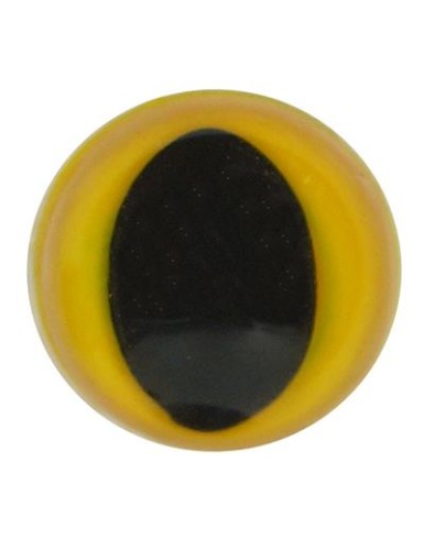 Durable Safety Eyes Cat Eyes 12 mm Yellow (5 pairs)