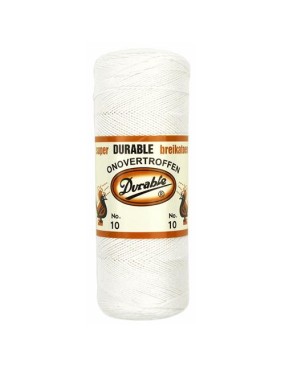 Durable Knit Cotton No 10 White