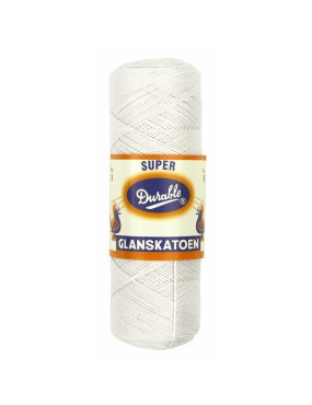 Durable Glossy Cotton No 8 White