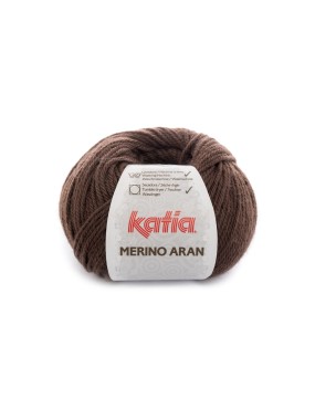 Katia Merino Aran Dark Brown (46)