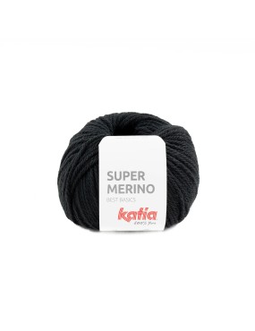 Katia Super Merino Black (002)