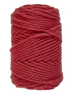 Lammy Yarns Macrame 8 (3mm) Red (043)