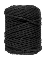 Lammy Yarns Macrame 10 (5mm) Black (001)