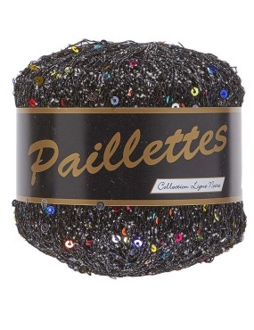 Lammy Yarns Paillettes Black (412)