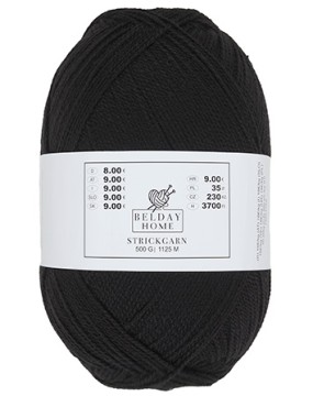 Schnellstrickgarn Black 001 (500 gram)