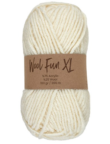 Lammy Yarns Wool Fun XL Cream (001)