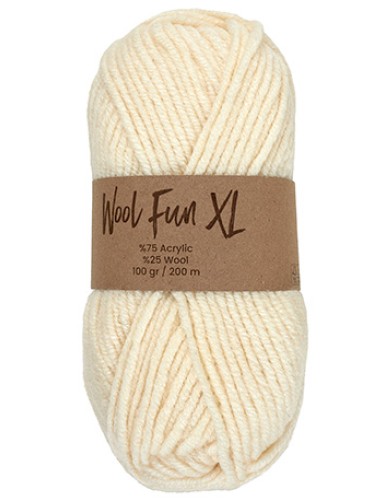 Lammy Yarns Wool Fun XL Nature (002)