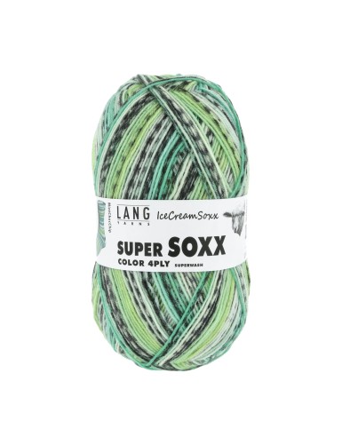 Lang Yarns Super Soxx 4 Ply Icecreamsoxx Mint Choc Chip  (0477)