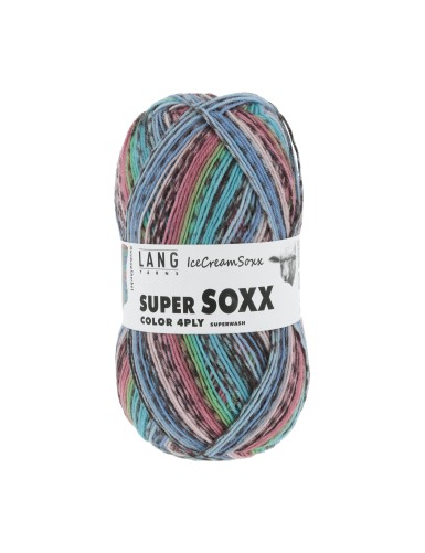 Lang Yarns Super Soxx 4 Ply Icecreamsoxx Rainbow Sherbert (0479)