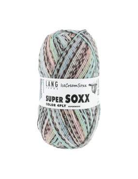 Lang Yarns Super Soxx 4 Ply Icecreamsoxx Raspberry Swirl (0480)