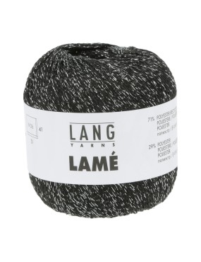 Lang Yarns Lame Black Silver (0104)