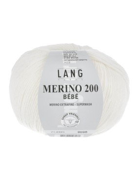 Lang Yarns Merino 200 Bebe White (71.0301)