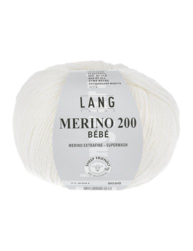 Lang Yarns Merino 200 Bebe White (71.0301)