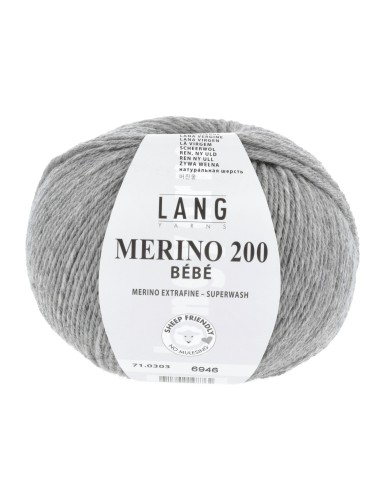 Lang Yarns Merino 200 Bebe Grey (71.0303)