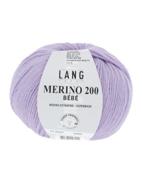 Lang Yarns Merino 200 Bebe Lavender (71.0307)