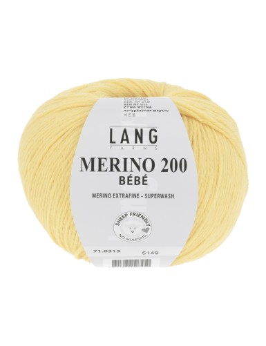 Lang Yarns Merino 200 Bebe Yellow (71.0313)