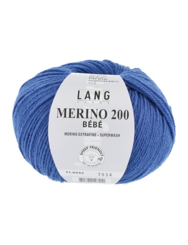 Lang Yarns Merino 200 Bebe Royal Blue (71.0332)