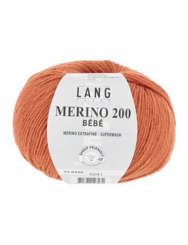 Lang Yarns Merino 200 Bebe Orange (71.0359)