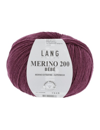 Lang Yarns Merino 200 Bebe Grape (71.0366)