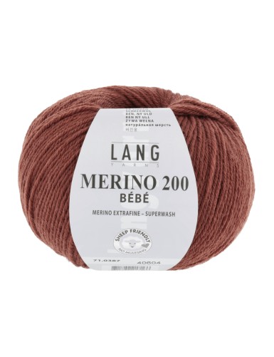 Lang Yarns Merino 200 Bebe Brick (71.0387)