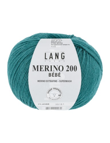 Lang Yarns Merino 200 Bebe Emerald (71.0388)