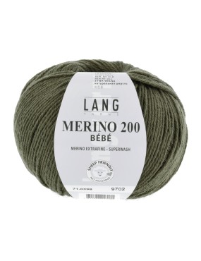 Lang Yarns Merino 200 Bebe Olive (71.0398)