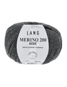 Lang Yarns Merino 200 Bebe Dark Gray (71.0405)