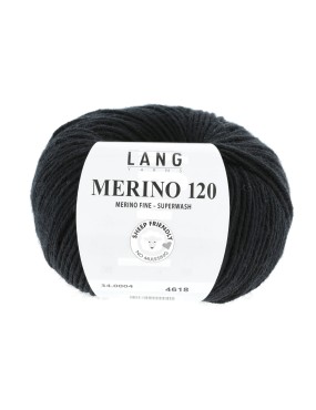 Lang Yarns Merino 120 Black (34.0004)