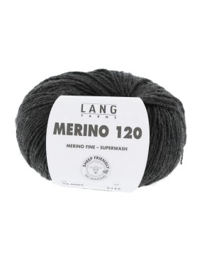 Lang Yarns Merino 120 Anthracite (34.0005)