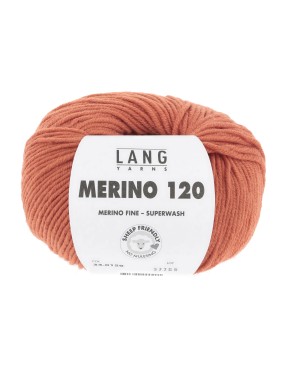 Lang Yarns Merino 120 Orange (34.0159)