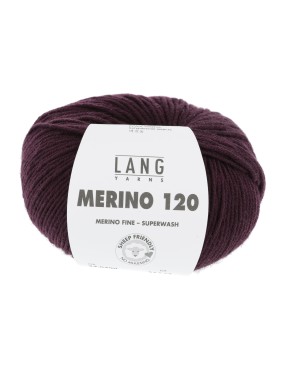 Lang Yarns Merino 120 Aubergine (34.0390)