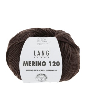 Lang Yarns Merino 120 Dark Brown (34.0468)