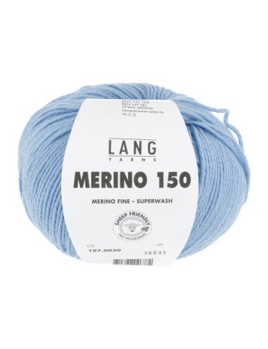 Lang Yarns Merino 150 Cloud Blue (197.0020)