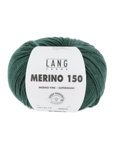 Lang Yarns Merino 150 Dark Green (197.0118)