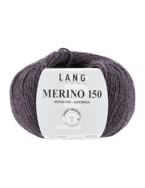 Lang Yarns Merino 150 Aubergine Melange (197.0280)