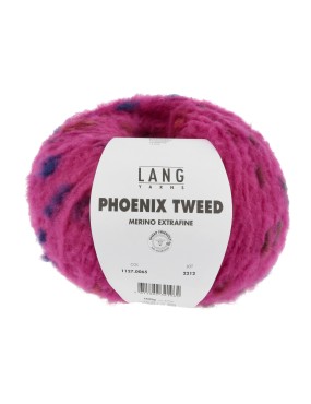 Lang Yarns Phoenix Tweed Merino Extrafine Fucshia (0065)