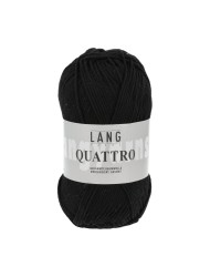 Lang Yarns Quattro Black (0004)