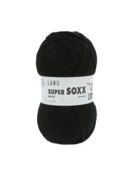 Lang Yarns Super Soxx 6 Ply Superwash UNI Black (0004)