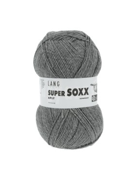 Lang Yarns Super Soxx 6 Ply Superwash UNI Granite Grey (0005)