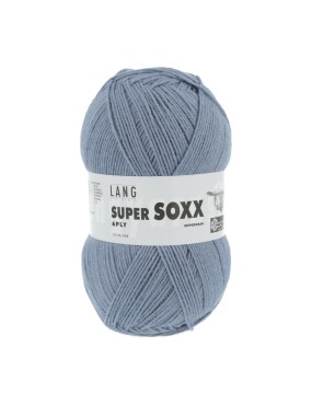 Lang Yarns Super Soxx 6 Ply Superwash UNI Light Denim (0020)