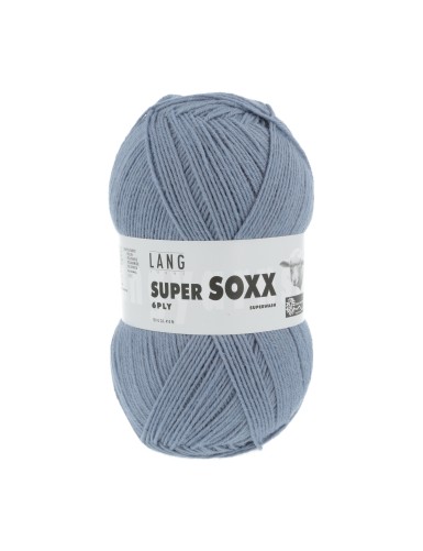 Lang Yarns Super Soxx 6 Ply Superwash UNI Light Denim (0020)