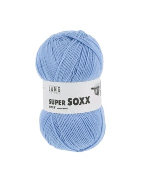 Lang Yarns Super Soxx 6 Ply Superwash UNI Blue (0021)