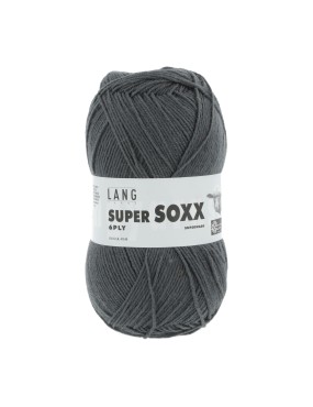 Lang Yarns Super Soxx 6 Ply Superwash UNI Metal Grey (0024)